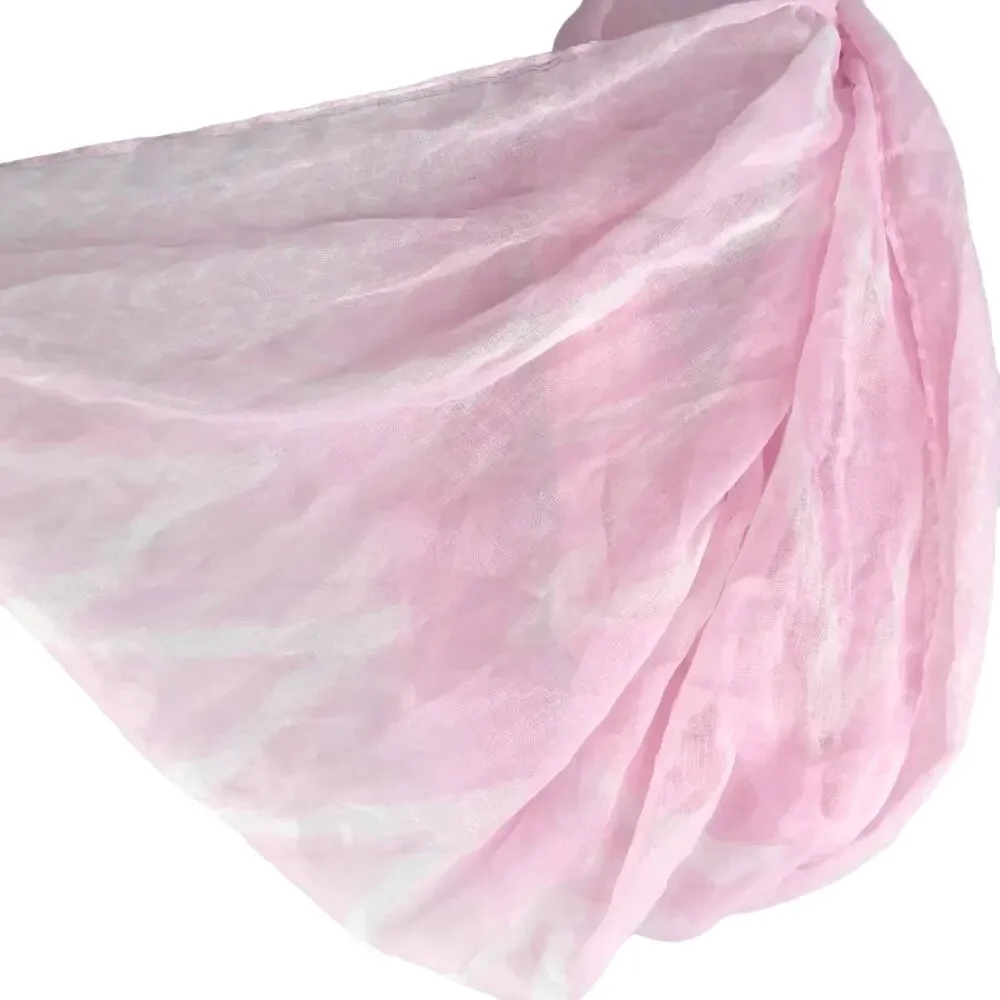 Pink Watercolor Light Infinity Scarf